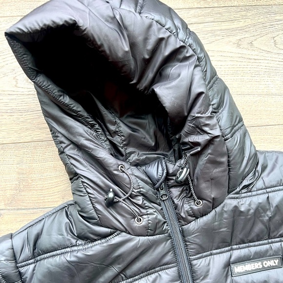 Cleveland Cavaliers Members Only Puffer Jacket Hoodie Black Cavs United - Picture 8 of 8